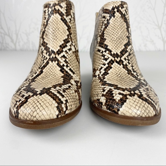 MICHAEL by MICHAEL SHANNON Nadya Reptile Snakeskin Print Bootie Boots 6 - Picture 5 of 11